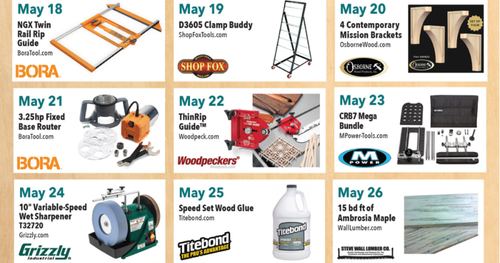 Popular Woodworking 35 Days for Dad Giveaway