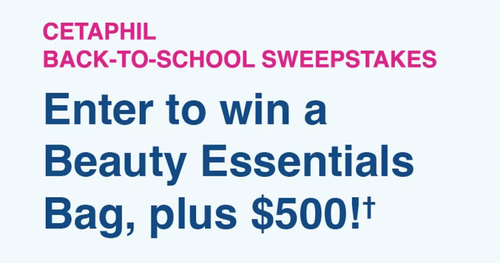 Cetaphil Back To School Sweepstakes